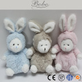 lovable plush bear soft toy with bunny hat